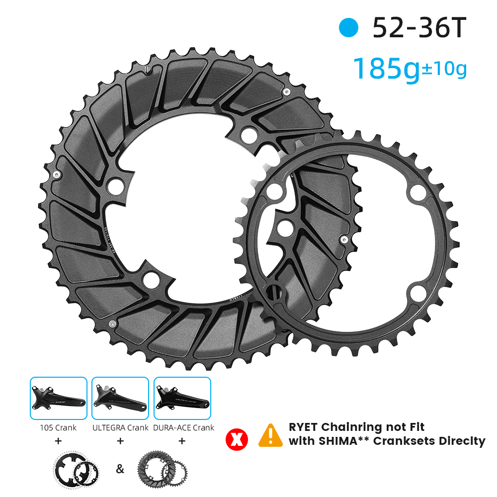LEXON 道路フルカーボンクランクセット超軽量自転車クランク 29