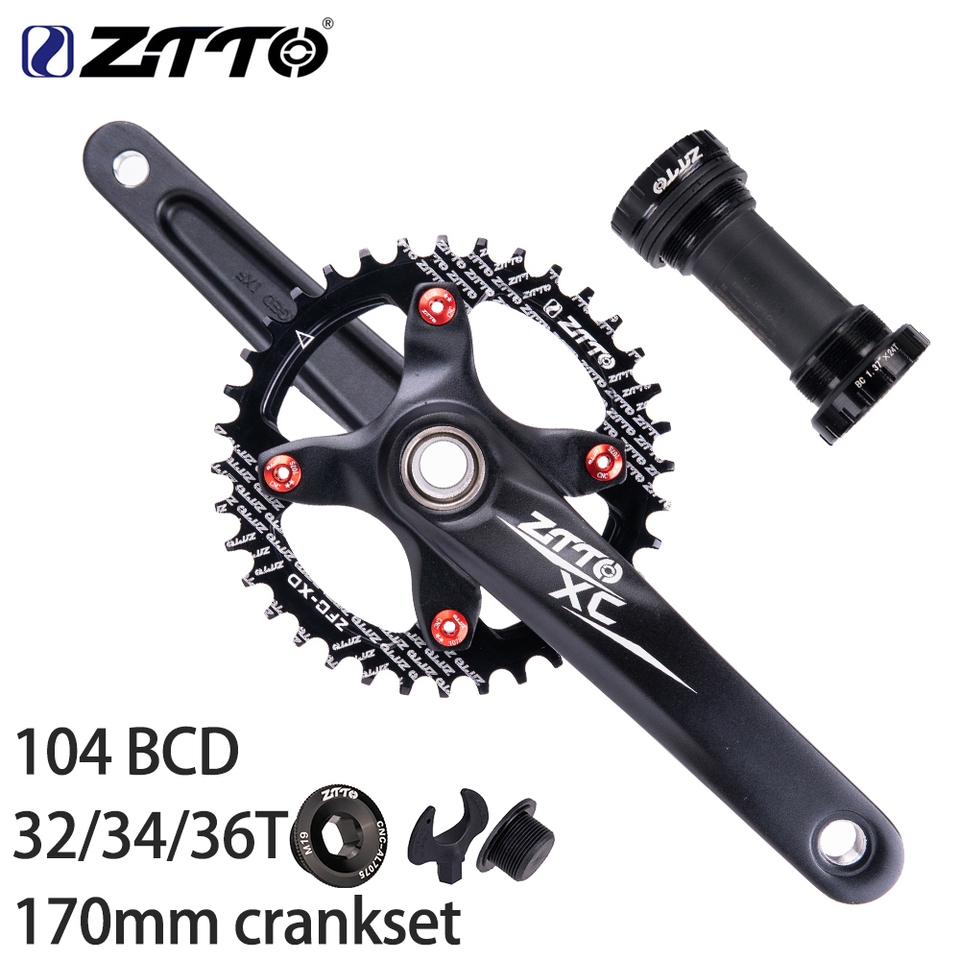 Ztto ixf-マウンテンバイク用クランクセット,104mm,bcd 170,1xクランク