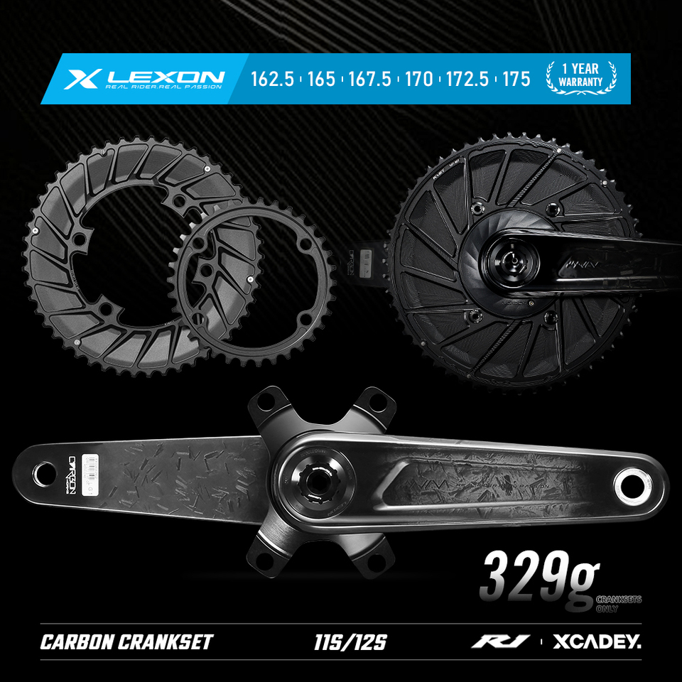 LEXON ロードカーボン クランクセット 超軽量カーボン クランクセット