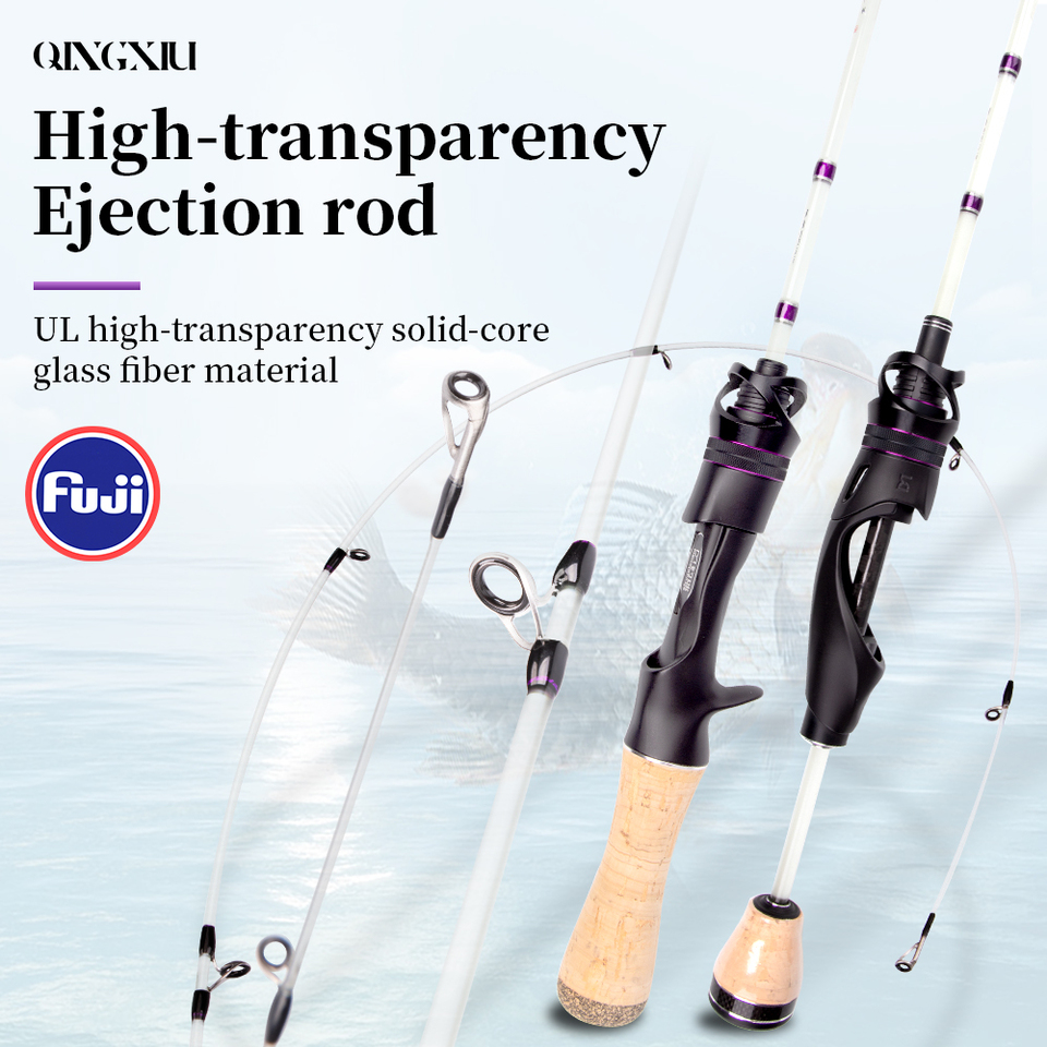 Fishingfans-超軽量釣り竿,コルクハンドル,グラスファイバー,昆虫