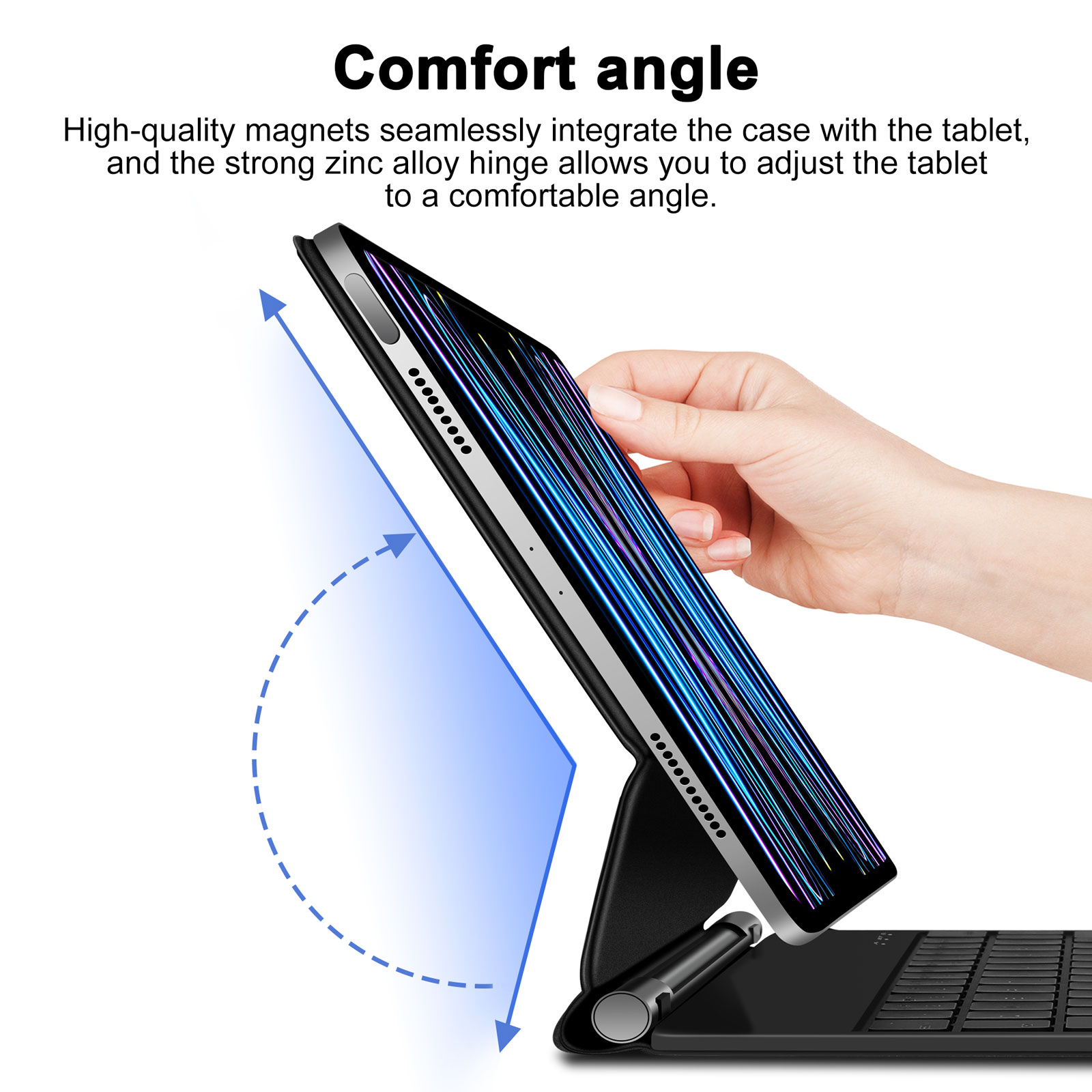 Magic Keyboard For iPad Air 11 13 2024 M2/M3 Air 4 5 Pro 11 12.9