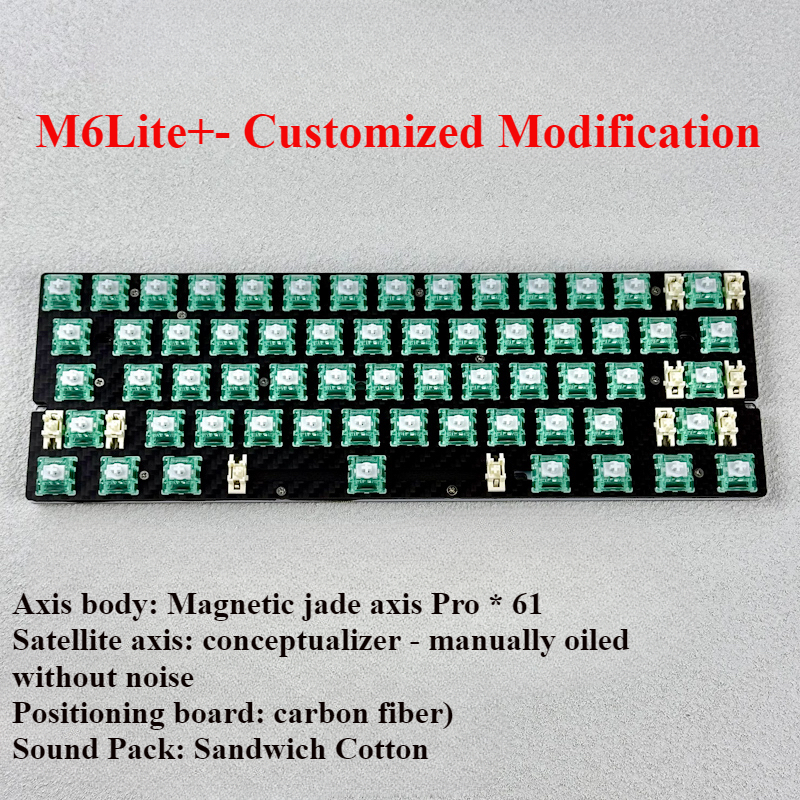 Wooting M6lite+Mechanical Keyboard Kit Custom Gamers DIY Hands on