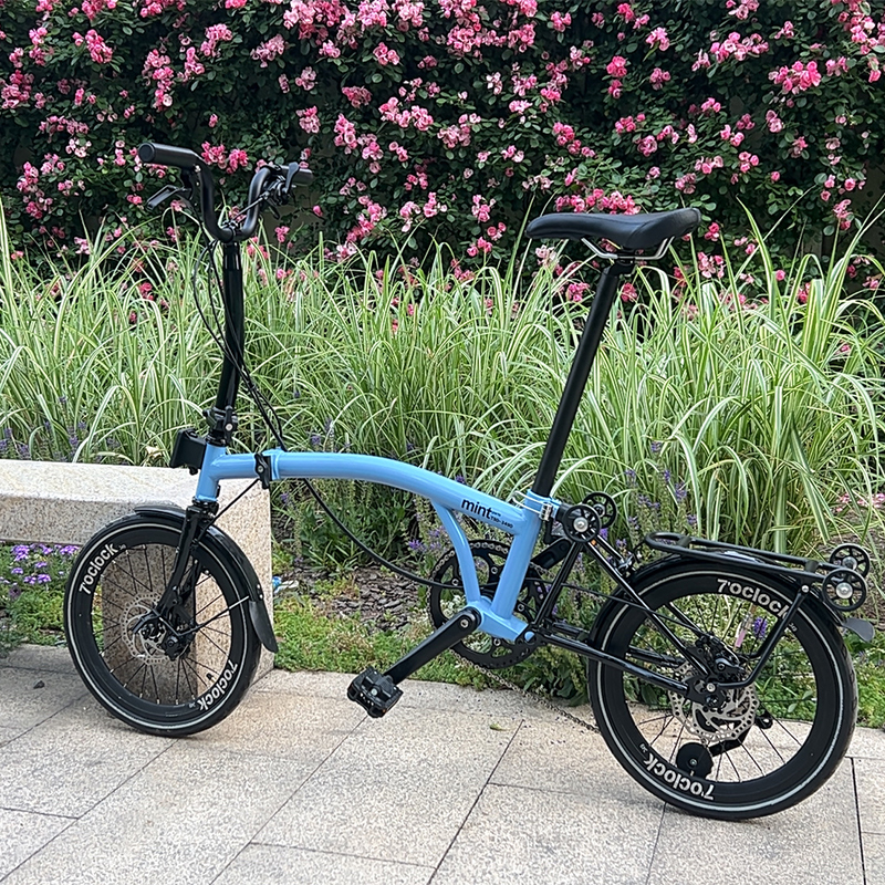 MINT 16インチ T9D-349 三つ折り自転車 9速 シティバイク ディスク