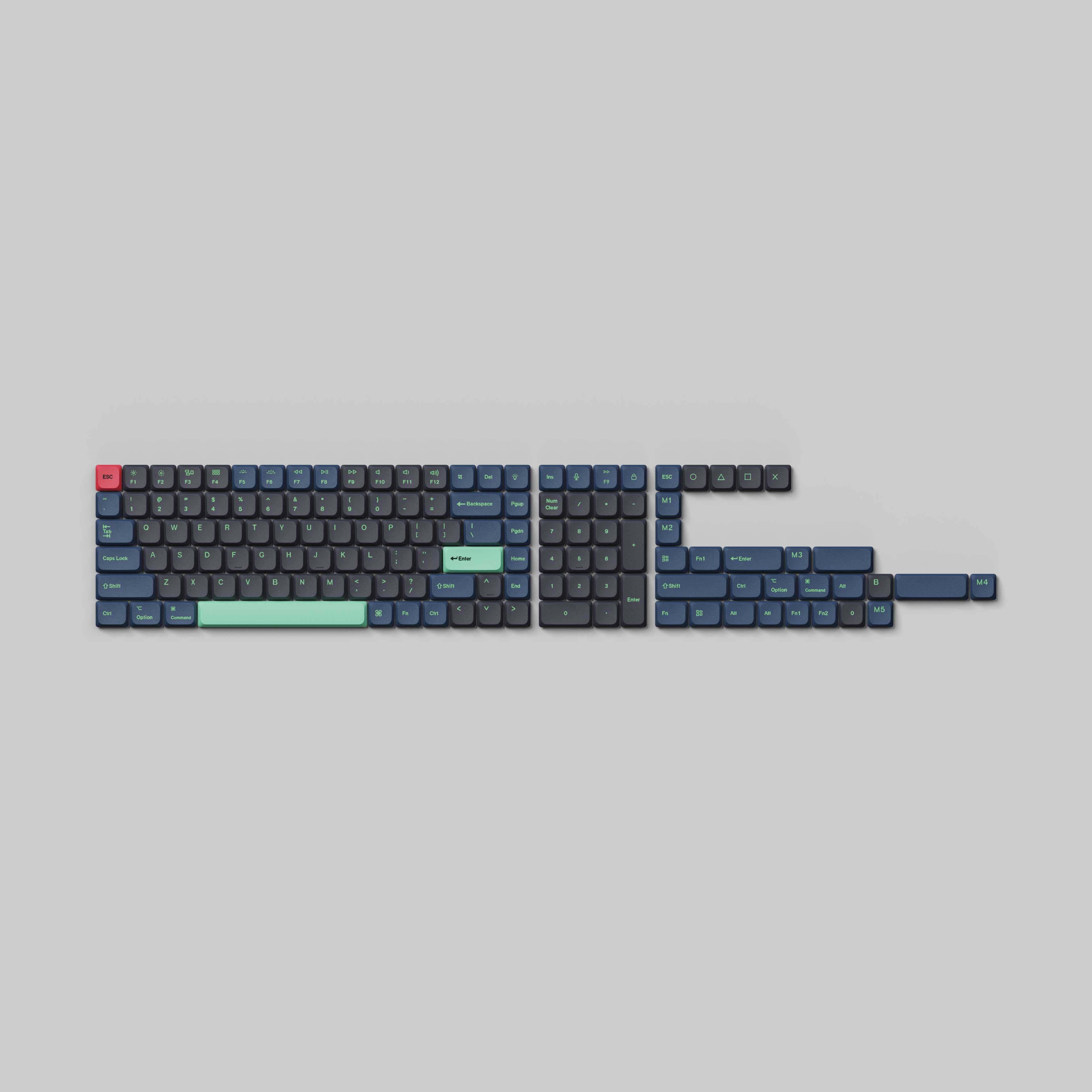 Keychron Low Profile Dye-Sub PBT LSA Full Set Keycap Set for