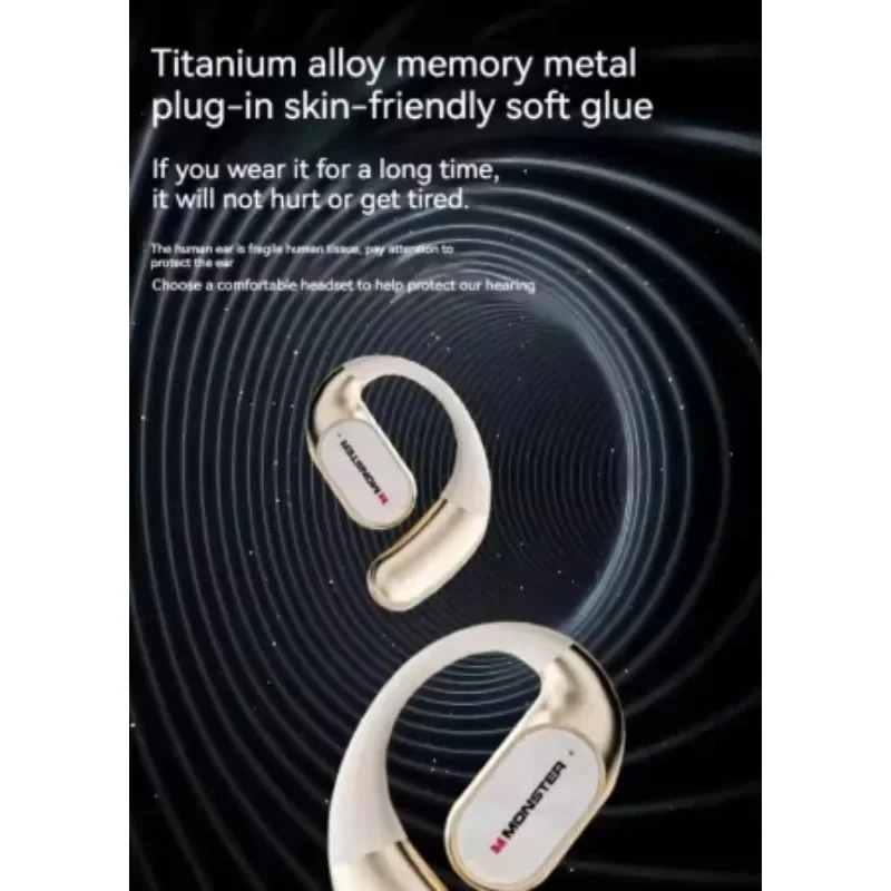 MONSTER AC530 Wireless Bluetooth Earphones Bone Conduction Ear