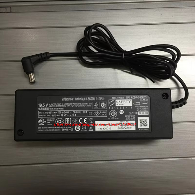 ポニーサウンドバー用acアダプター充電器,HT-S200F電源,純正,85w,19.5v