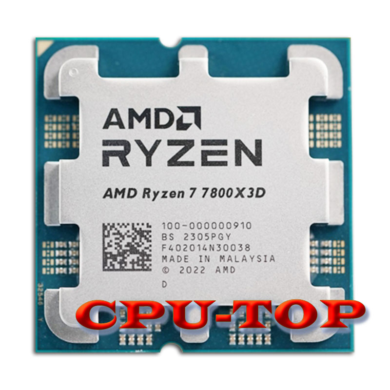 AMD-ファンなしのCPUプロセッサAMDryzen 7,7800x3D r7 7800x3d 4.2 ghz