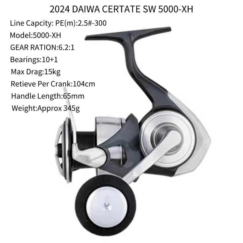2024 DAIWA CERTATE SW 4000-H 4000-XH 5000-P 5000-H 5000-XH 6000-P