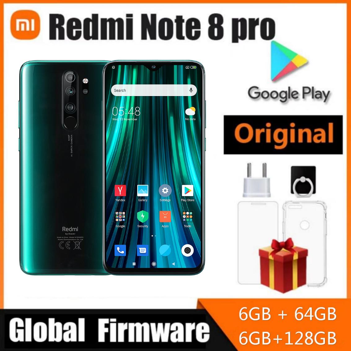 Global ROM Xiaomi Redmi Note 8 Pro 6GB 64GB/128GB 4G Smartphone