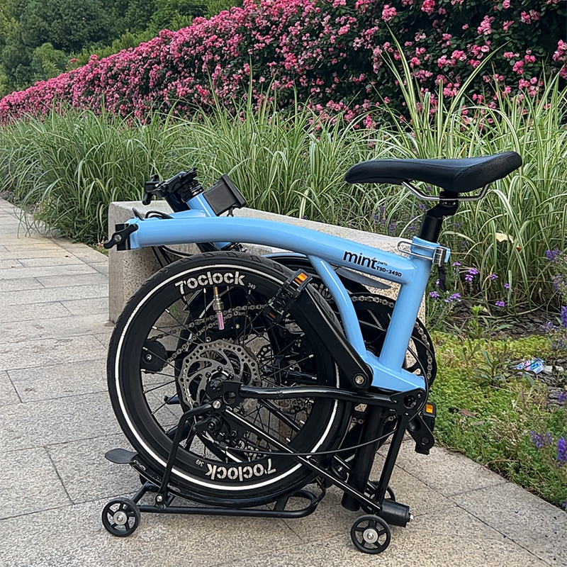 MINT 16インチ T9D-349 三つ折り自転車 9速 シティバイク ディスク