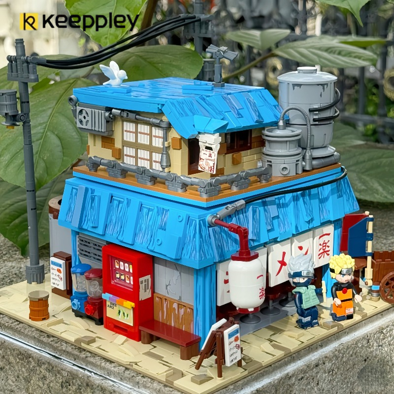 Keeppley Naruto Breeze Series Yile Lamian Noodles Hall Assembled