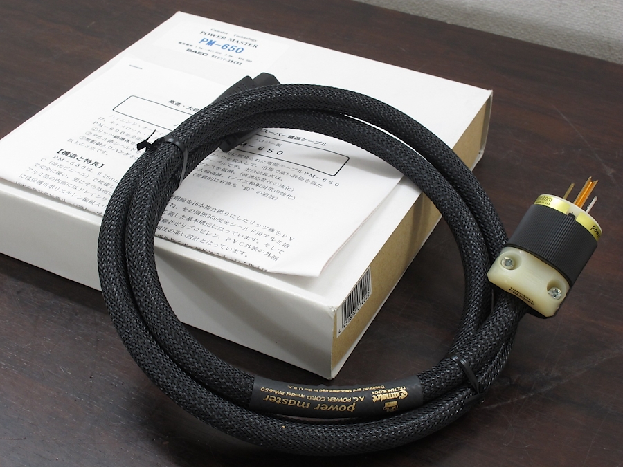CAMELOT TECHNOLOGY PM-650(1.5m) 電源ケーブル 元箱付@24086 / 中古