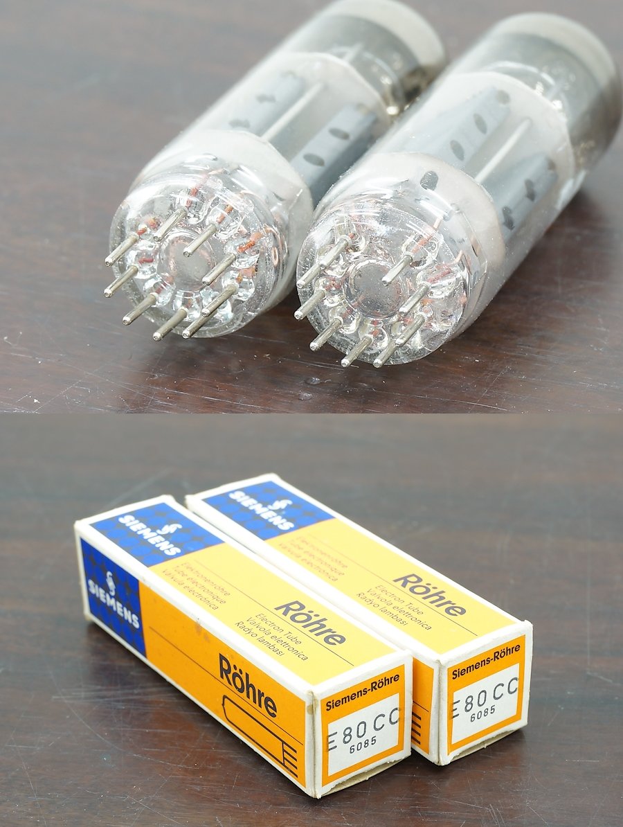 SIEMENS E80CC 6085 シーメンス 真空管2本 @27818 / 中古オーディオ