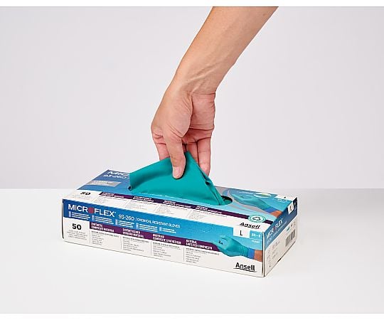 68-6652-41 化学防護手袋 JIST8116適合品 L 1箱(50枚入) 93-260 【AXEL