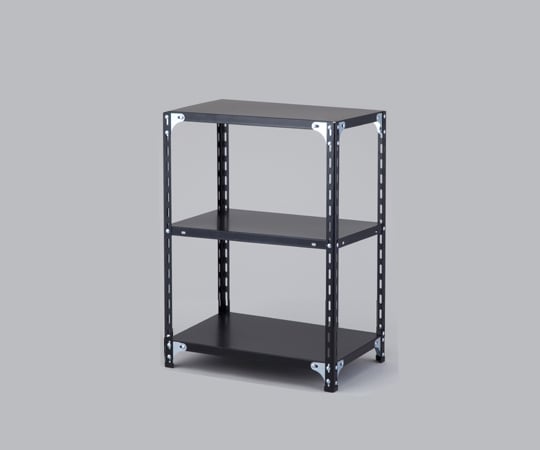 1-2159-01 スチールラック 600×400×750mm ブラック L21999B 【AXEL