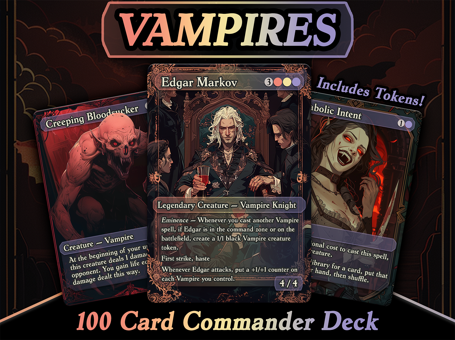 Edgar Markov Vampires MTG Proxy Commander Deck - Ajax Alternates