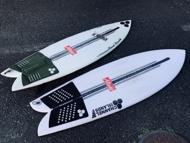 FISHBEARD” ”CI FISH” スパインテック乗り比べ | サーフィンスクール