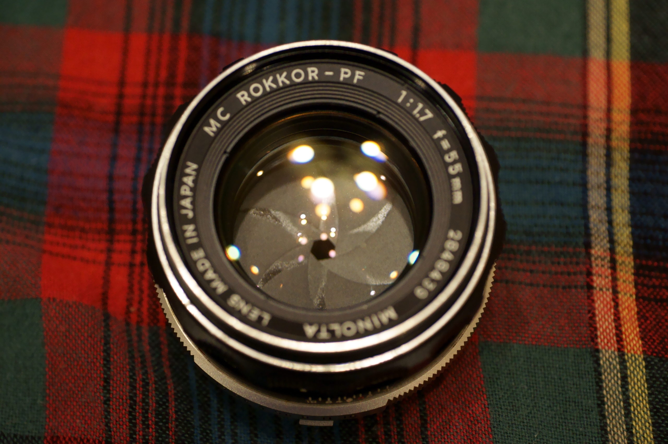 MINOLTA MC ROKKOR-PF 55mm F1.7の清掃 | Alpha85のブログ