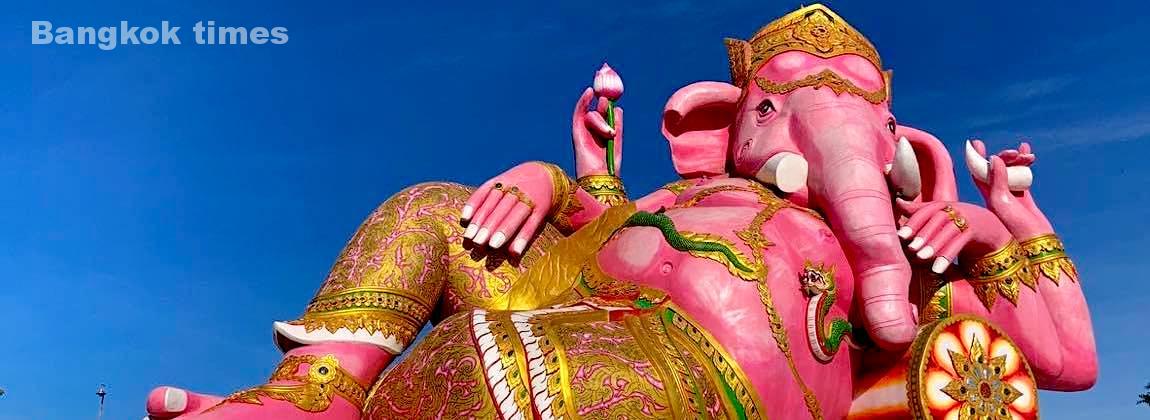 タイお寺巡り【ピンクのガネーシャ】 - Bangkok Times【バンコクタイムズ】