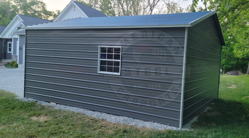 18x20 Metal Garage in Nocona TX - American Steel Carports