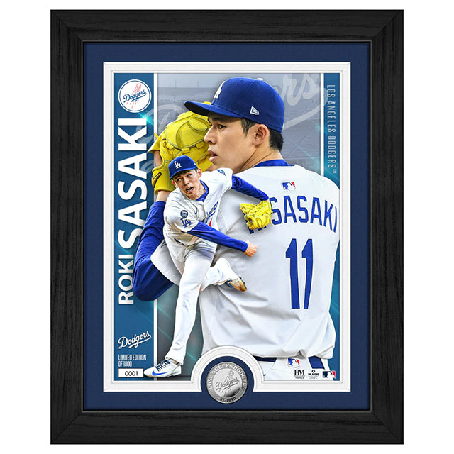 佐々木朗希モデル 海外取寄 額入りコラージュフレーム ロサンゼルス