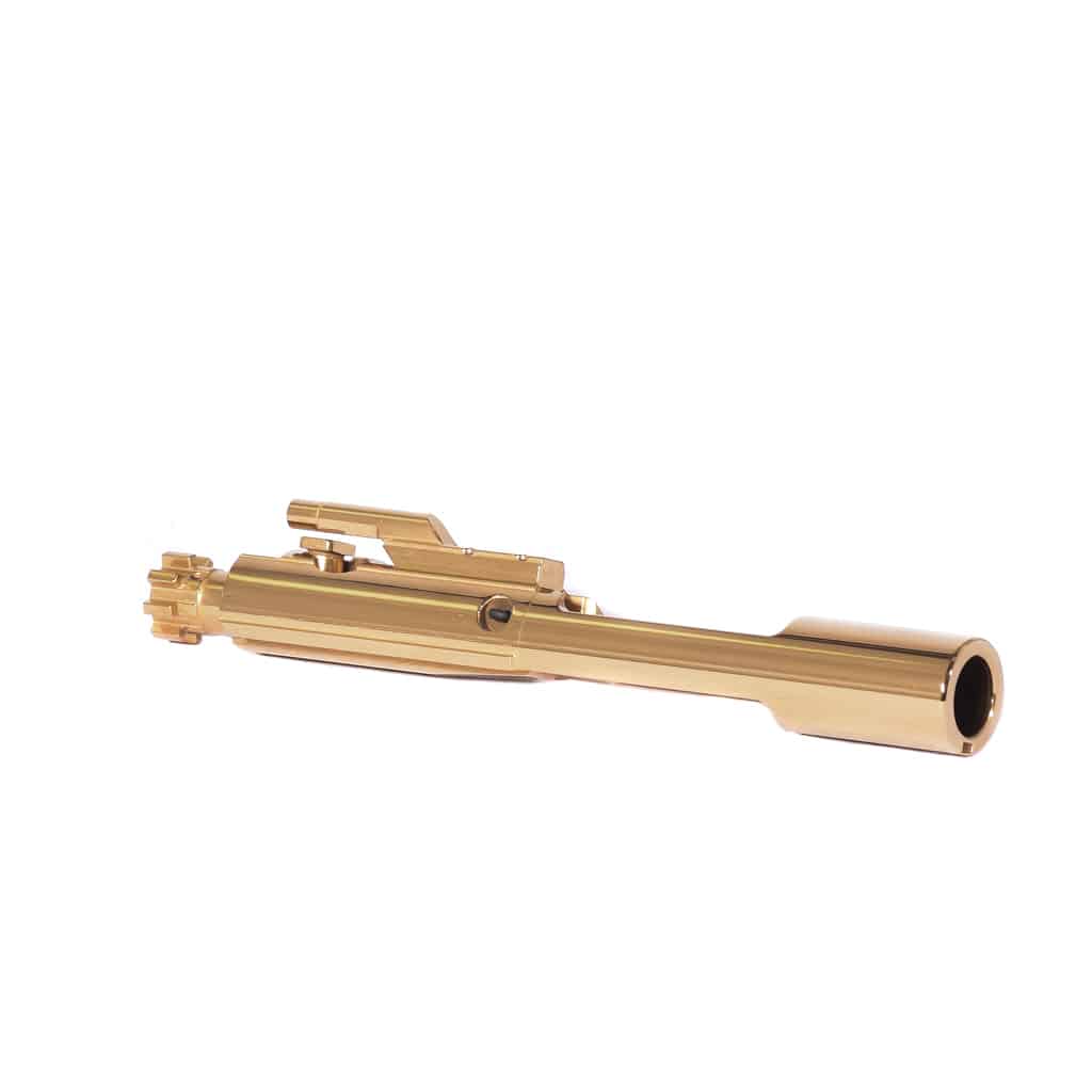 AR-15 Tin Nitride BCG Gold Polish Finish, Full Auto Rated | Andro Corp