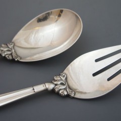 ジョージ・ジェンセン「サービングスプーン＆フォーク 二本セット