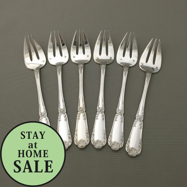 ピュイフォルカ「Emile Puiforcat オイスターフォーク6本セット