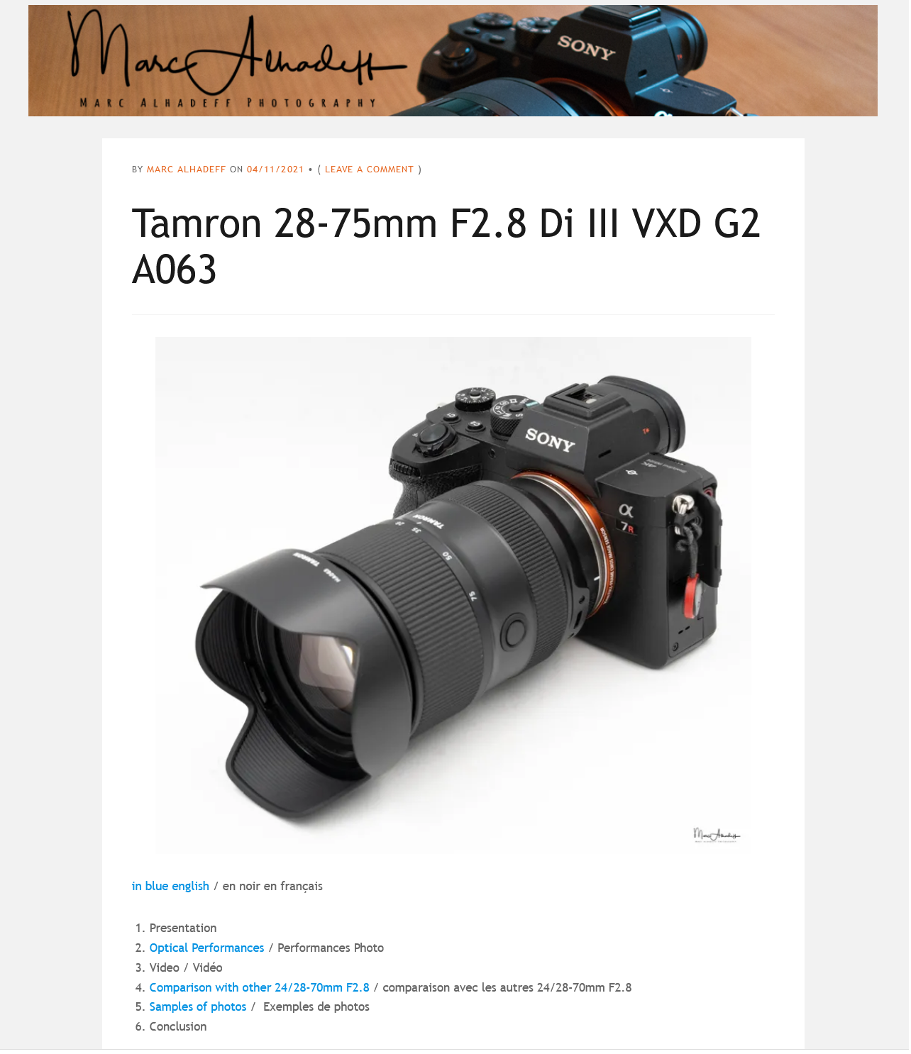 28-75mm F/2.8 Di III VXD G2は解像性能とボケ質が大きく改善している