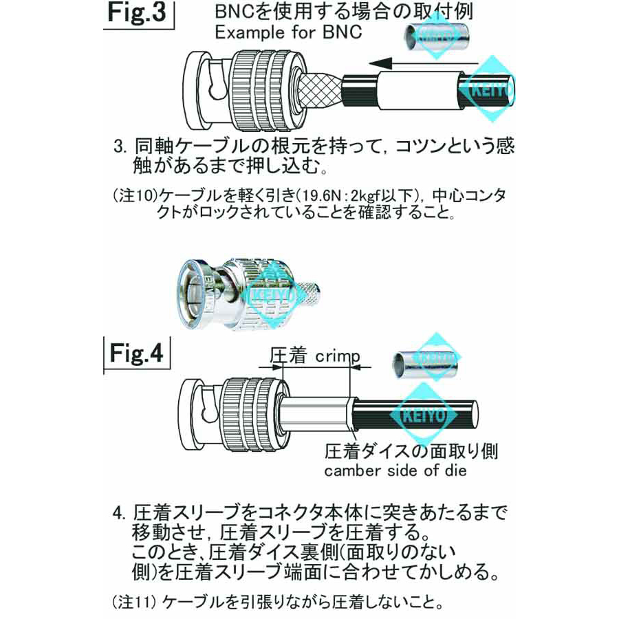 BCP-A3-20 | 3C2Vシリーズ用75ΩBNCP圧着コネクタ(20個入) | CANARE