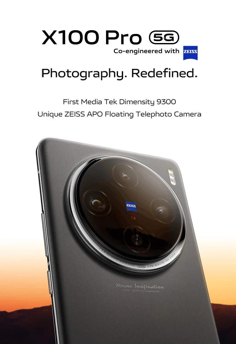 X100 Pro | vivo X100 Pro-ZEISS 1-inch Main Camera+vivo V3 Chip