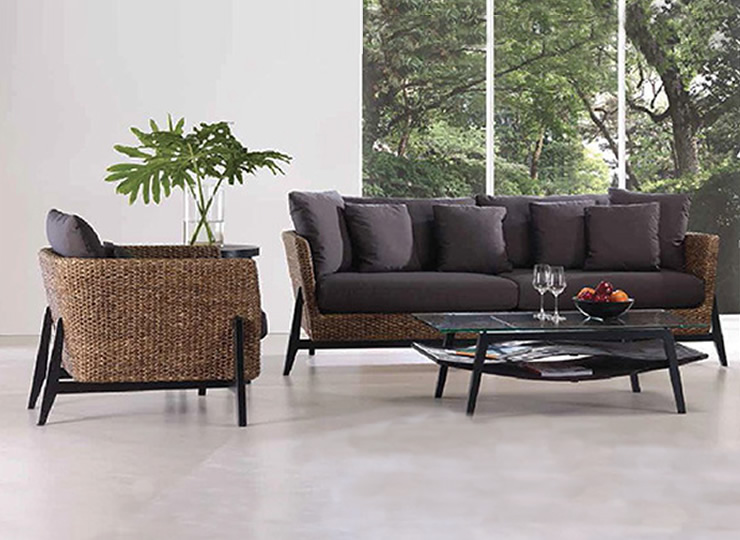 バリ リビングソファセット（3Sx1、1Sx1、コーヒーテーブルx1