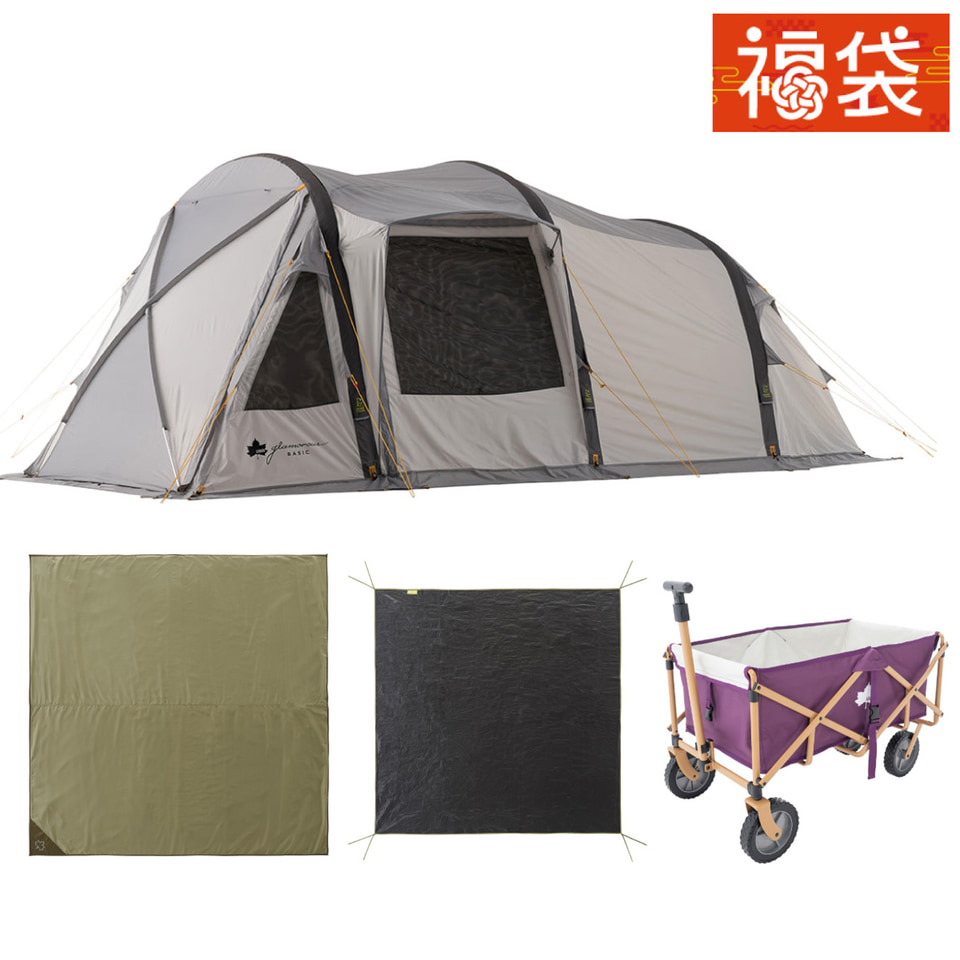 ロゴス、2025年の福袋発売。流行のエアーテントが入ったセットは8万