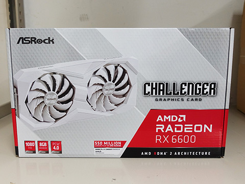 ASRockの真っ白なRadeon RX 6600が発売、デュアルファンクーラーを搭載