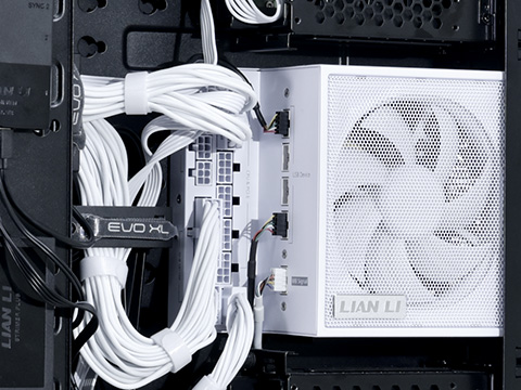 ユニークなL字デザインのLian Li製ATX 3.1電源「EDGE」が登場、USBハブ