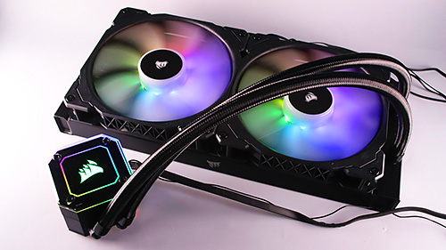 Ryzen 9 3950Xもよく冷える、新型LEDも美しい水冷クーラー「CORSAIR