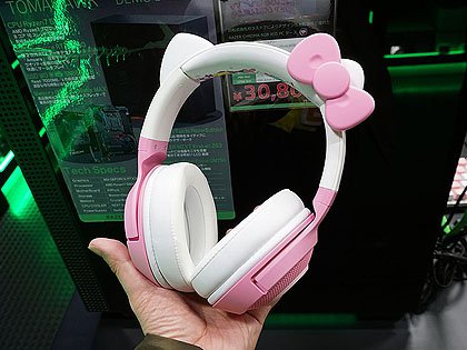 Razer×サンリオコラボのヘッドセット「Kraken BT Kitty」が近日発売