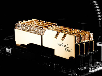 Z590 OCマザー向けDDR4-5333メモリがG.SKILLから、「Trident Z Royal
