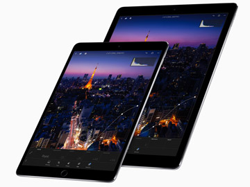 10.5型と12.9型の新「iPad Pro」。120Hzの「ProMotion」でなめらか表示