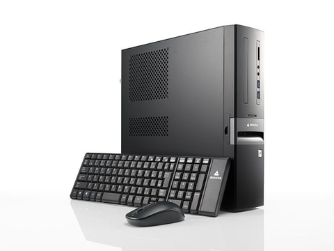 mouseブランドのデスクトップPC、付属するキーボード/マウスが