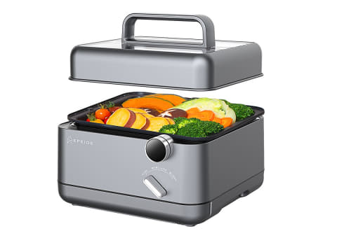 蒸し料理も楽しめる多機能ホットプレート - 家電 Watch