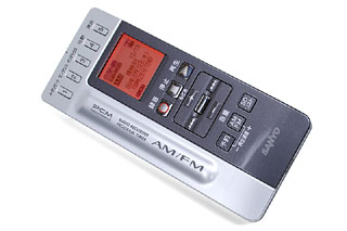 ラジオを聴ける＆録れるICレコーダー 「サンヨー ICR-RS110M