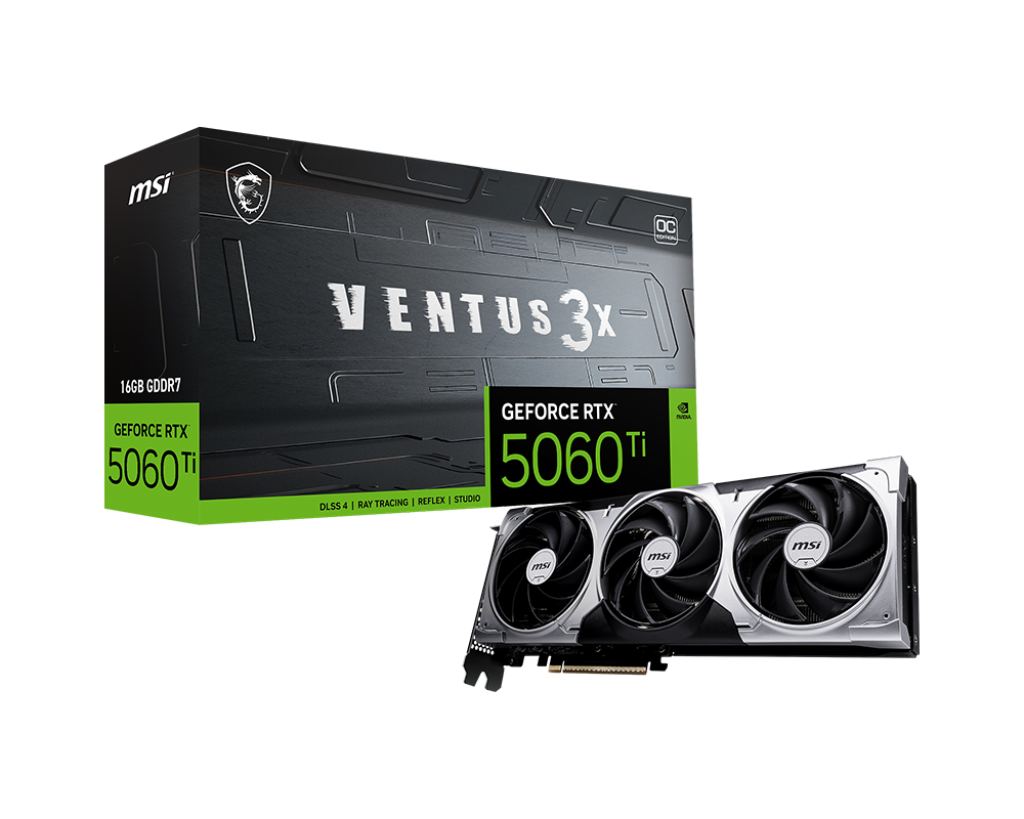 MSI GeForce RTX™ 5060 Ti 16G VENTUS 3X OC