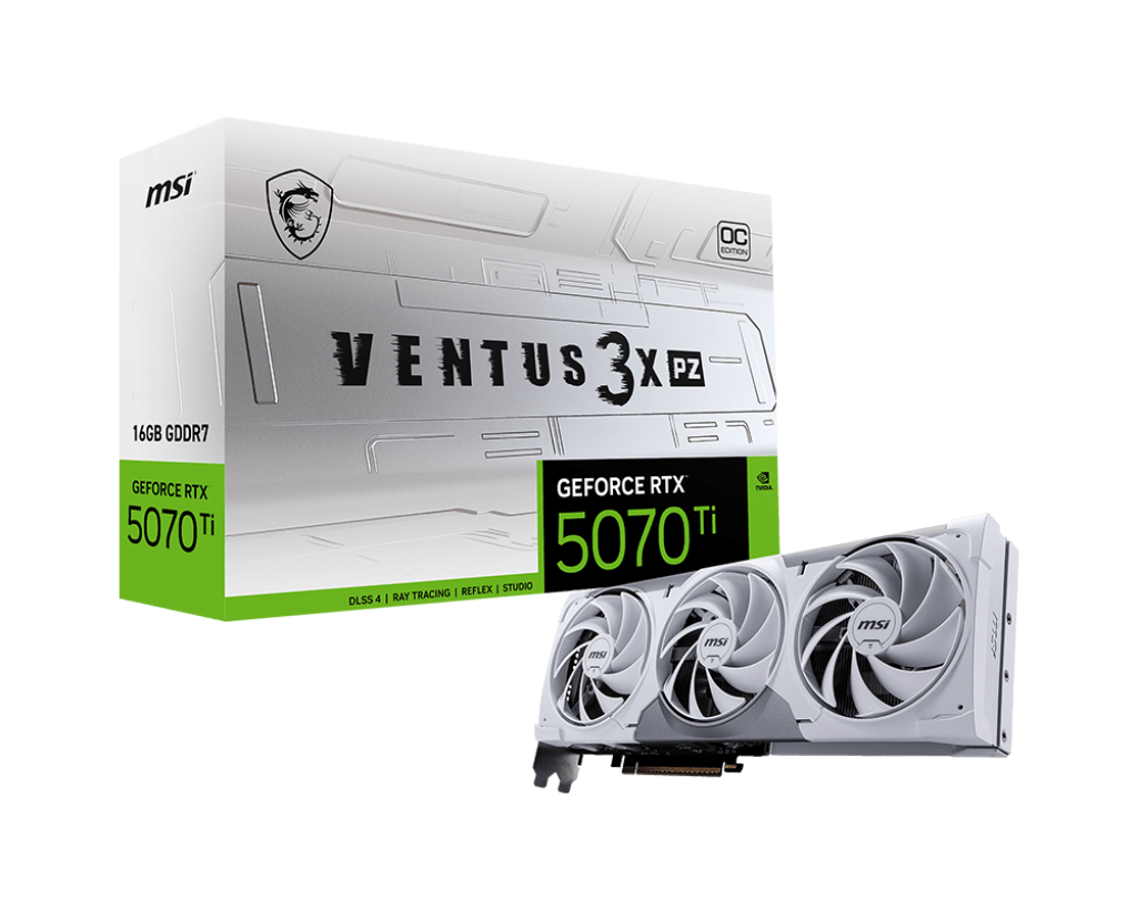MSI GeForce RTX™ 5070 Ti 16G VENTUS 3X PZ OC