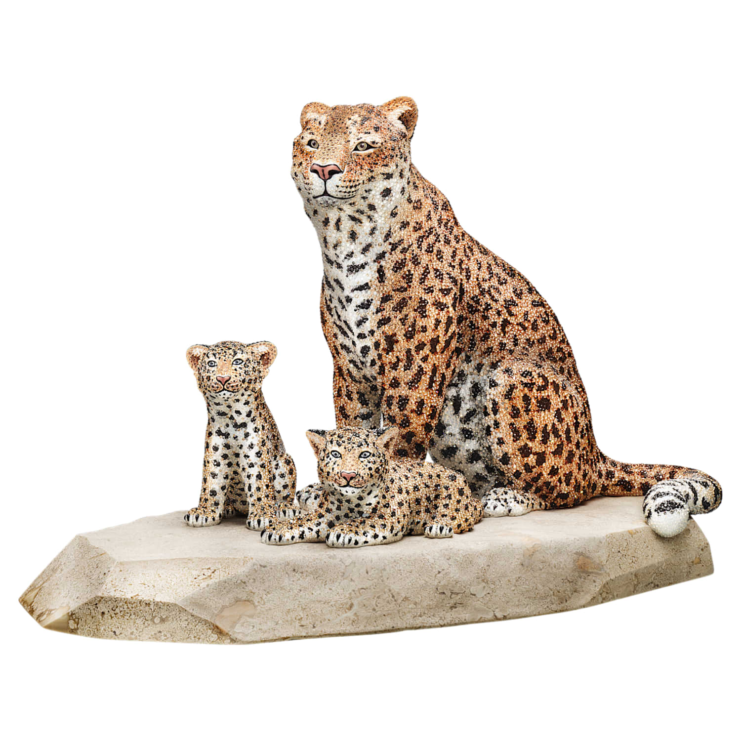 スワロフスキー SWAROVSKI タイガー ヒョウ 豹 大理石 インテリア