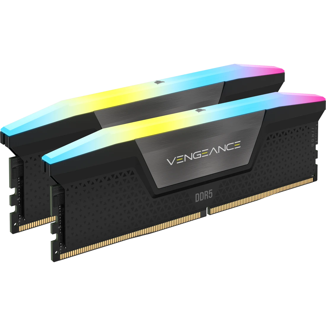 VENGEANCE® RGB 32GB (2x16GB) DDR5 DRAM 5600MHz C40 Memory Kit — Black