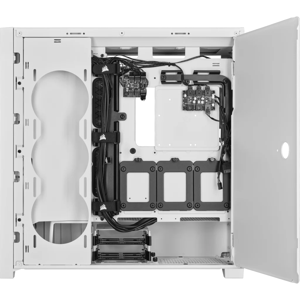 iCUE 5000X RGB QL Edition Mid-Tower ATX Case — True White