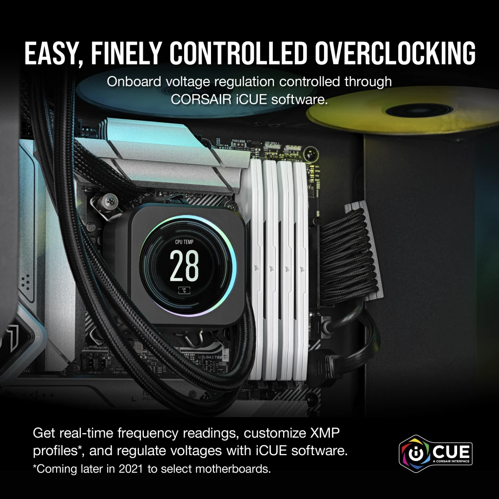 VENGEANCE® 32GB (2x16GB) DDR5 DRAM 6400MT/s CL32 Memory Kit — White