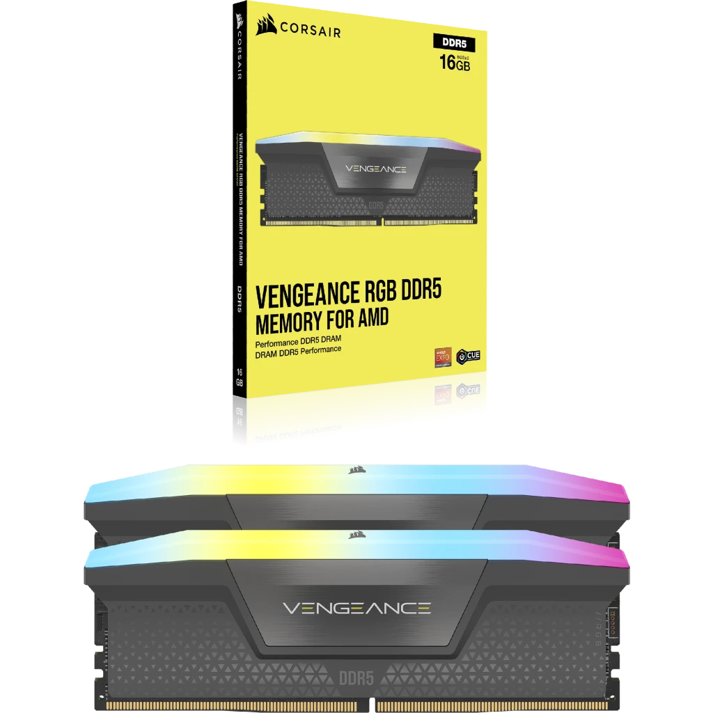 VENGEANCE® RGB 64GB (2x32GB) DDR5 DRAM 5600MT/s CL40 AMD EXPO