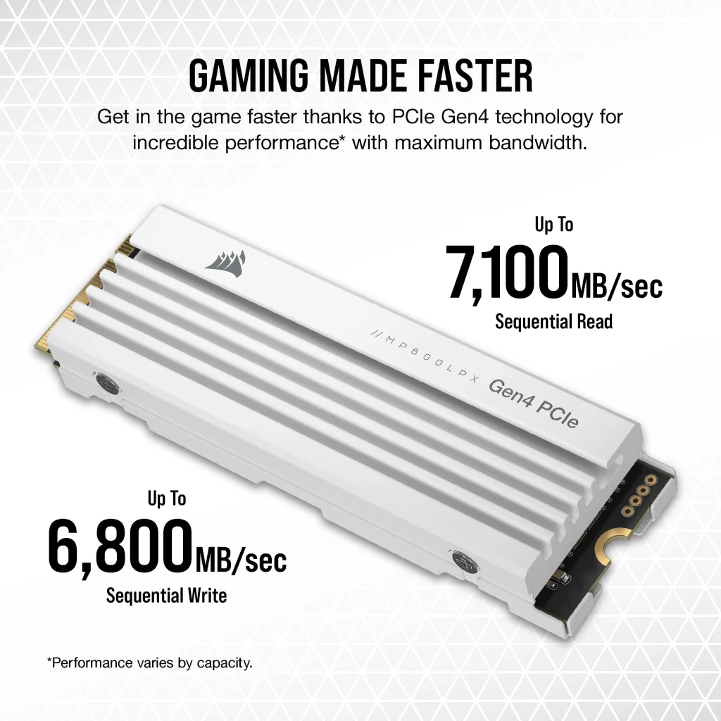 MP600 PRO LPX 1TB PCIe Gen4 x4 NVMe M.2 SSD - PS5* Compatible